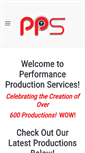 Mobile Screenshot of performanceproductionservices.com
